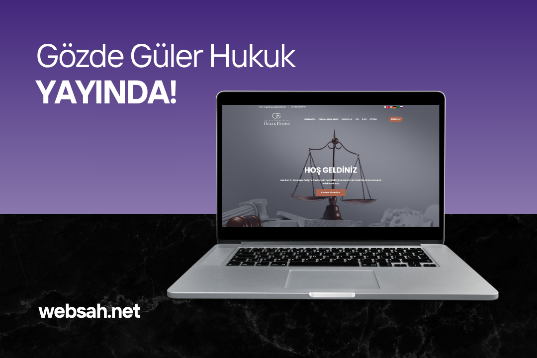 Gözde Güler Hukuk Web Sitesi | Antalya Hukuk Bürosu Tasarımı